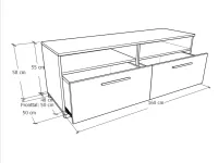 Federica TV állvány méretrajz